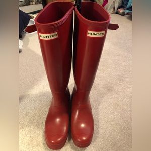 HUNTER Rubber Boots Size 8.5